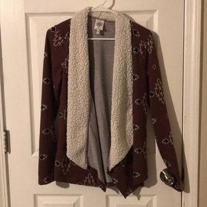 Burgundy Cardigan